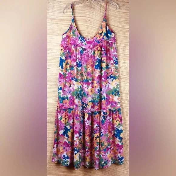 Tuckernuck Meade Midi Multicolor Floral Tank Sleeveless Sundress Size L - Picture 9 of 13